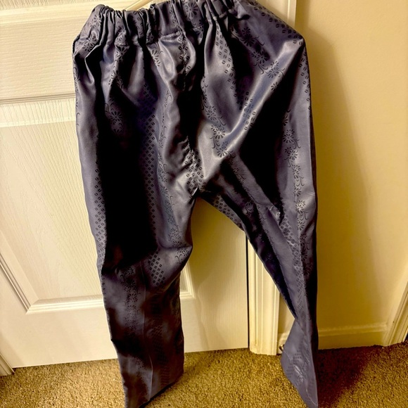 Boys African Clothes Embroidery Shirt & Pants Dashiki Outfits Gray  Medium - Picture 3 of 12